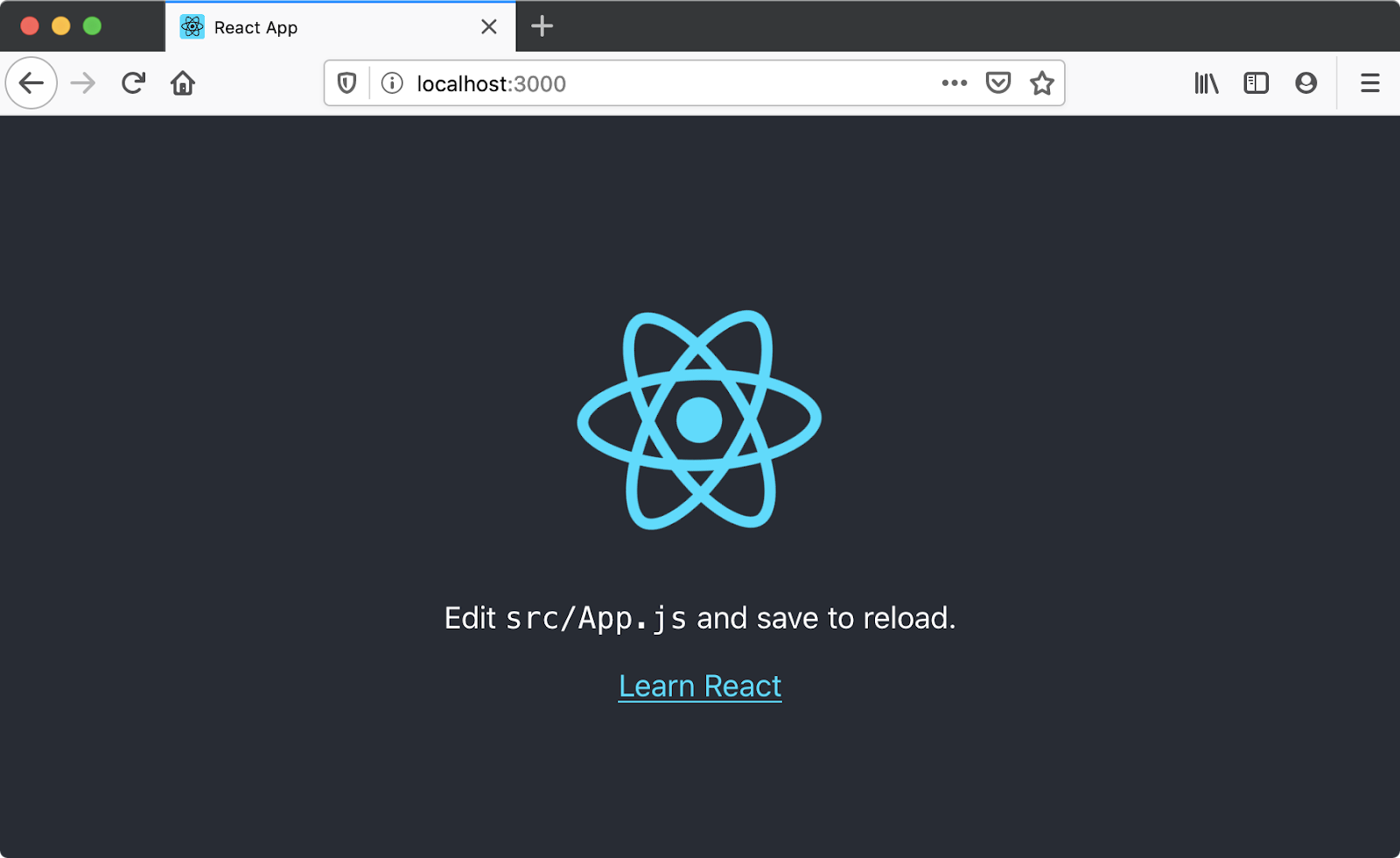 default create react app